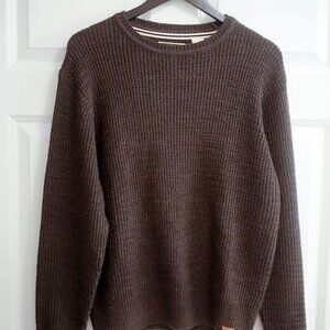 Weatherproof Vintage Waffle Crewneck Sweater - Grey - S